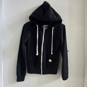 Reflex black zip up hoodie, girls XS